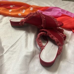 Patricia greens fringe sandals